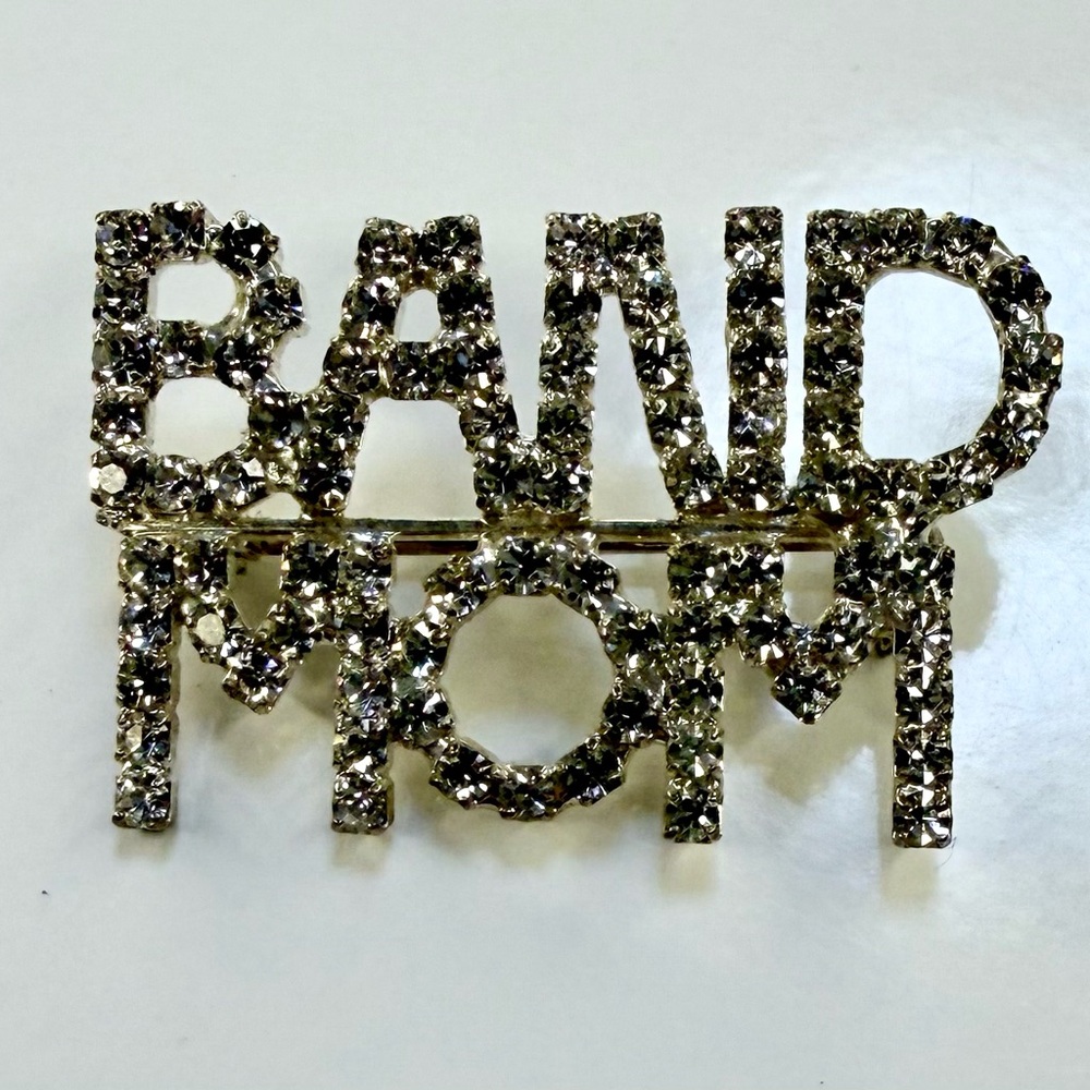 🧚🏻♀️ Silver Crystal Band Mom Brooch - Picture 7 of 10